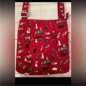 Vera Bradley holiday cats purse